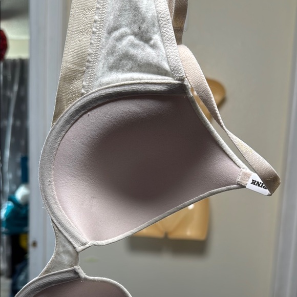 PINK Heather Gray Intimates T-Shirt Bra Wear Everywhere Push-Up Bra size 34B NWT - Picture 6 of 6